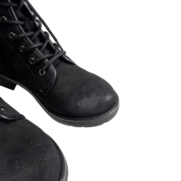 Rock & Candy by Zigi Hurley Faux Suede Ankle Lace-up Boots Black -7 - Picture 9 of 9